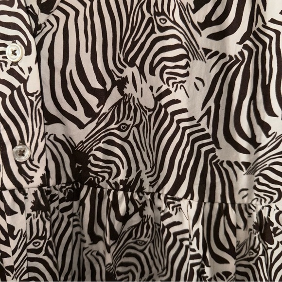 Maeve Bettina Brown and White Zebra Maxi Dress - Picture 7 of 8